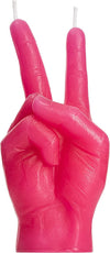 Peace Sign Candle 'Victory' Hand Gesture - Decorative Desk