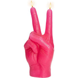 Peace Sign Candle 'Victory' Hand Gesture - Decorative Desk