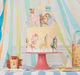 Animal Parade Cake Wrap & Toppers (x 6)