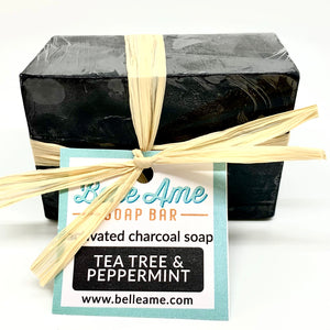 Activated Charcoal Soap Tea Tree and Peppermint